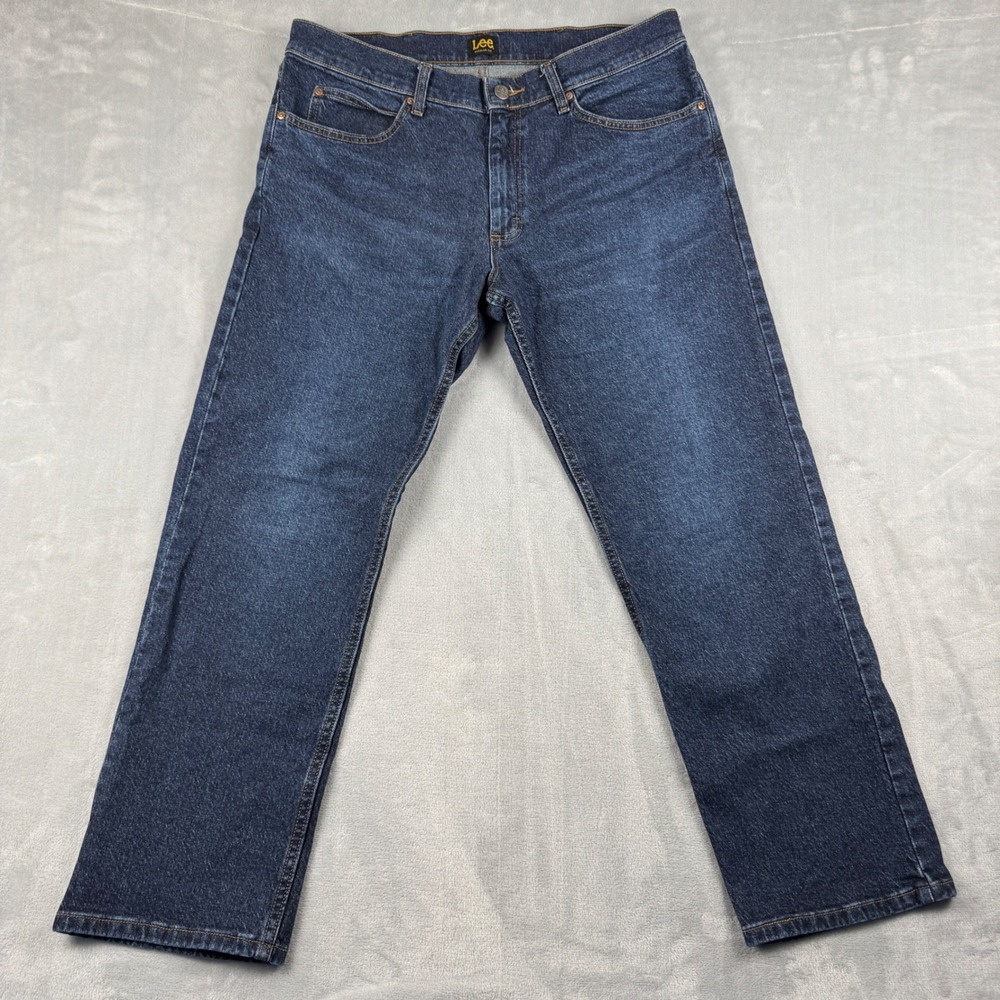 Vintage 90's Y2K Lee Regular Fit Dark Wash Men's Jeans Size 38x30‎
